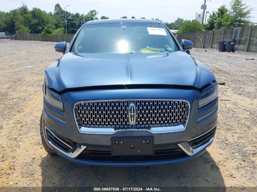 2019 Lincoln Nautilus Reserve VIN: 2LMPJ8LP3KBL56897 Lot: 39857936