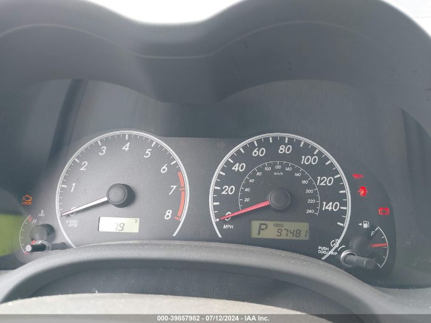 2010 Toyota Corolla Le VIN: 1NXBU4EE9AZ250450 Lot: 39857982