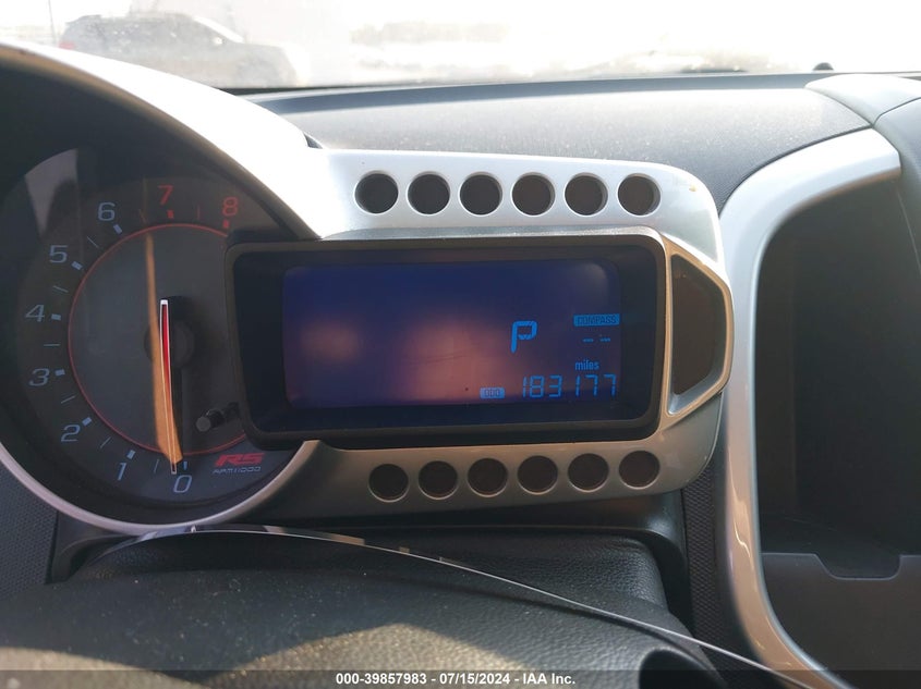 2013 Chevrolet Sonic Rs Auto VIN: 1G1JG6SB9D4194343 Lot: 39857983