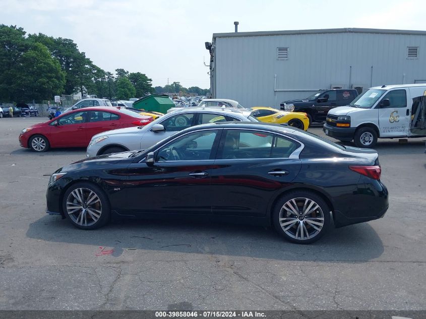 2019 Infiniti Q50 3.0T Sport VIN: JN1EV7AR1KM593704 Lot: 39858046