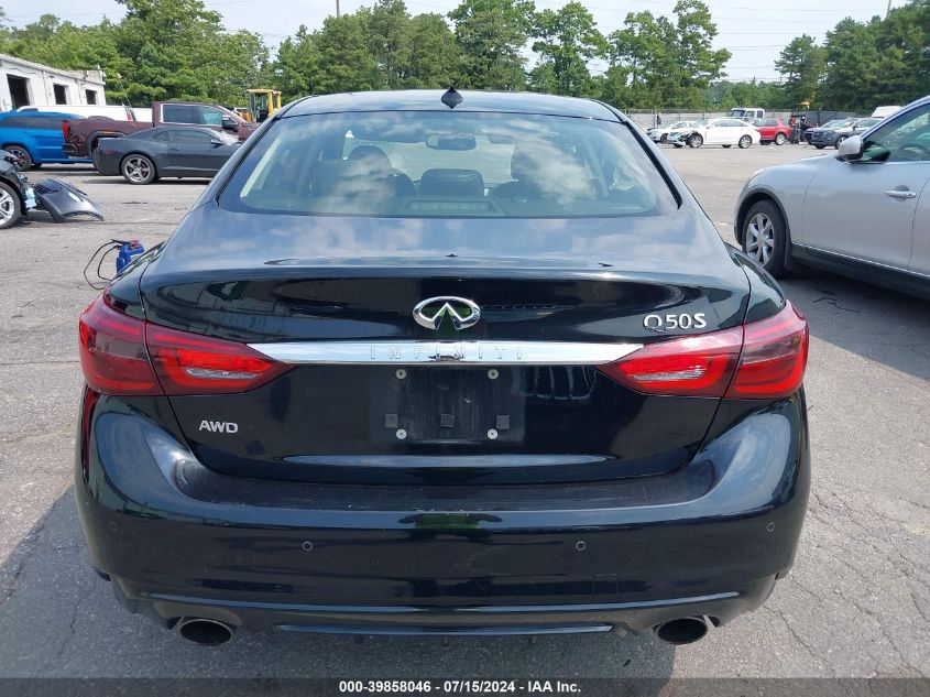 2019 Infiniti Q50 3.0T Sport VIN: JN1EV7AR1KM593704 Lot: 39858046