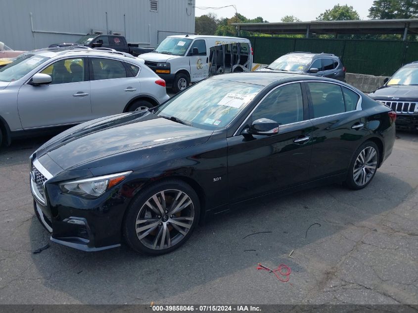 2019 Infiniti Q50 3.0T Sport VIN: JN1EV7AR1KM593704 Lot: 39858046