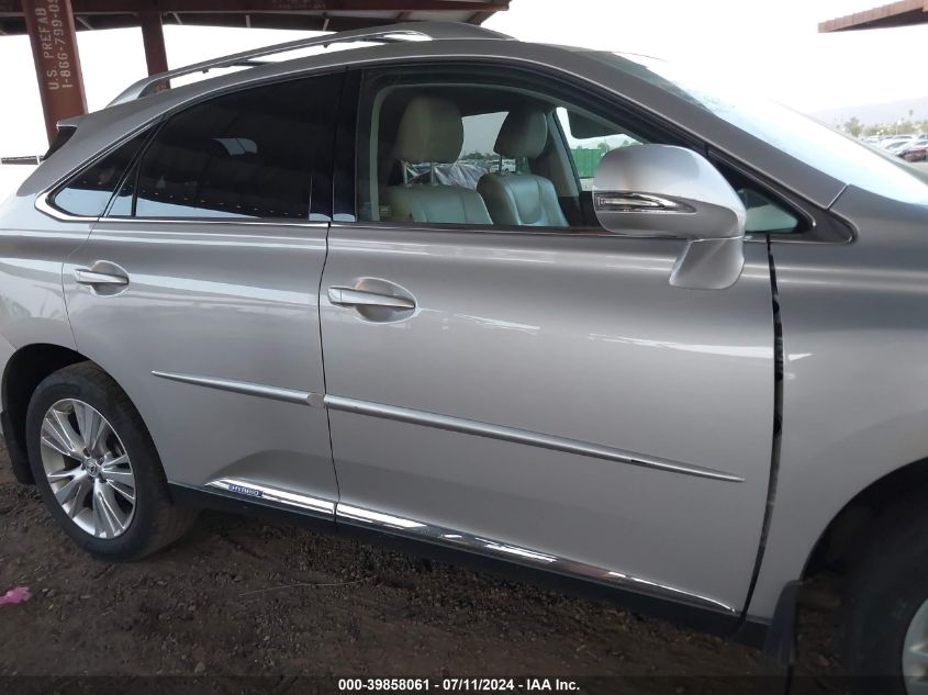 2011 Lexus Rx 450H VIN: JTJBC1BAXB2041462 Lot: 39858061