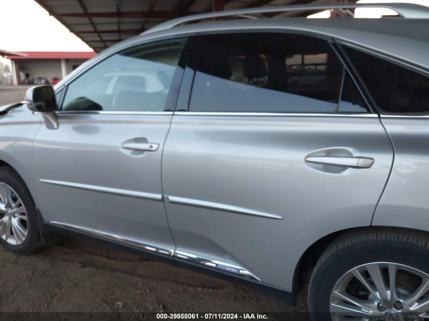 2011 Lexus Rx 450H VIN: JTJBC1BAXB2041462 Lot: 39858061