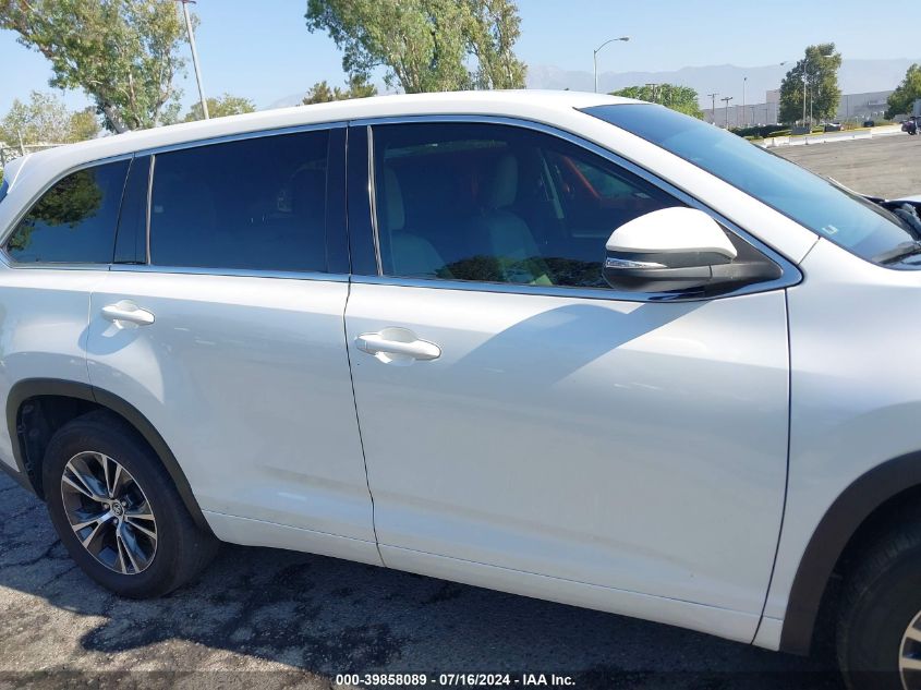 2018 Toyota Highlander Le VIN: 5TDZARFH4JS033510 Lot: 39858089