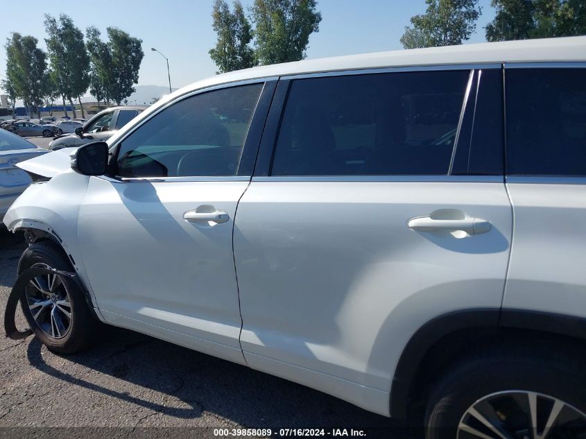 2018 Toyota Highlander Le VIN: 5TDZARFH4JS033510 Lot: 39858089