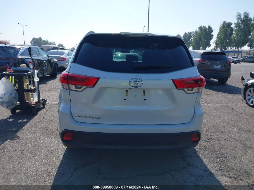 2018 Toyota Highlander Le VIN: 5TDZARFH4JS033510 Lot: 39858089