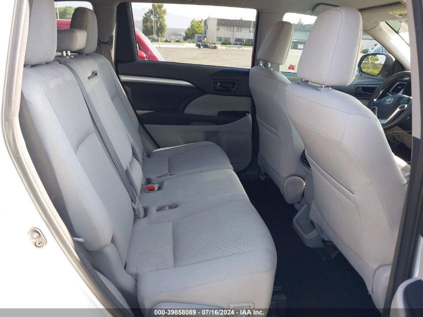 2018 Toyota Highlander Le VIN: 5TDZARFH4JS033510 Lot: 39858089