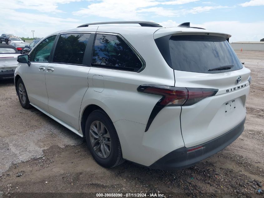 2024 Toyota Sienna Xle VIN: 5TDYRKEC0RS192876 Lot: 39858090