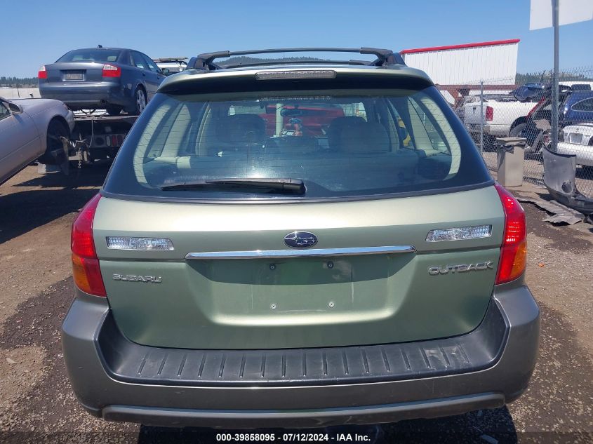 2007 Subaru Outback 2.5I VIN: 4S4BP61C677310019 Lot: 39858095