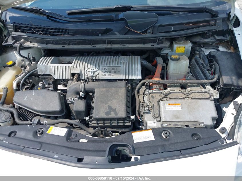 2011 Toyota Prius Four VIN: JTDKN3DU6B5313729 Lot: 39858118