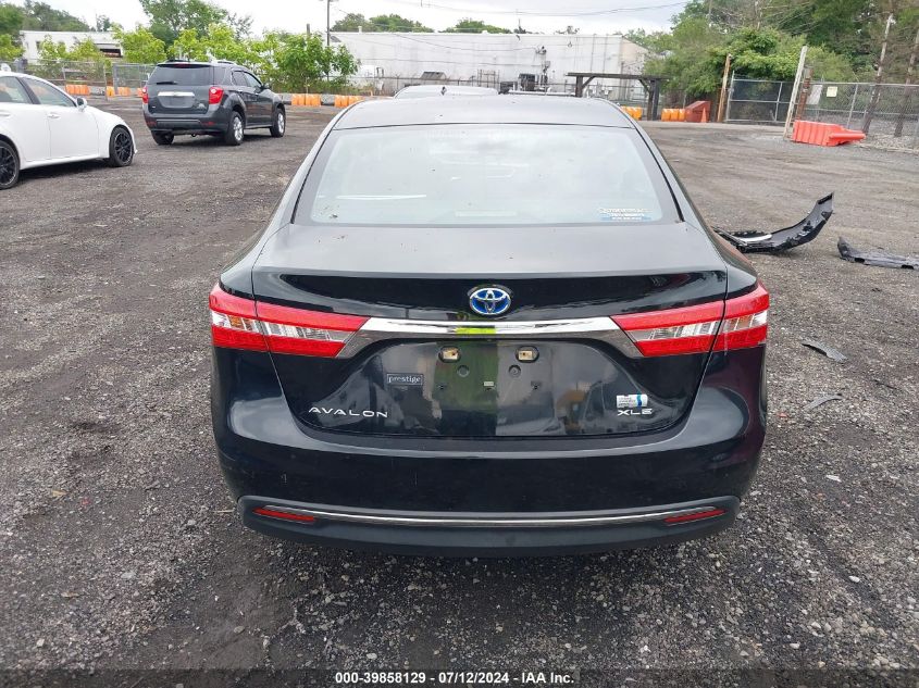 2014 Toyota Avalon Hybrid Xle Premium VIN: 4T1BD1EB6EU025557 Lot: 39858129