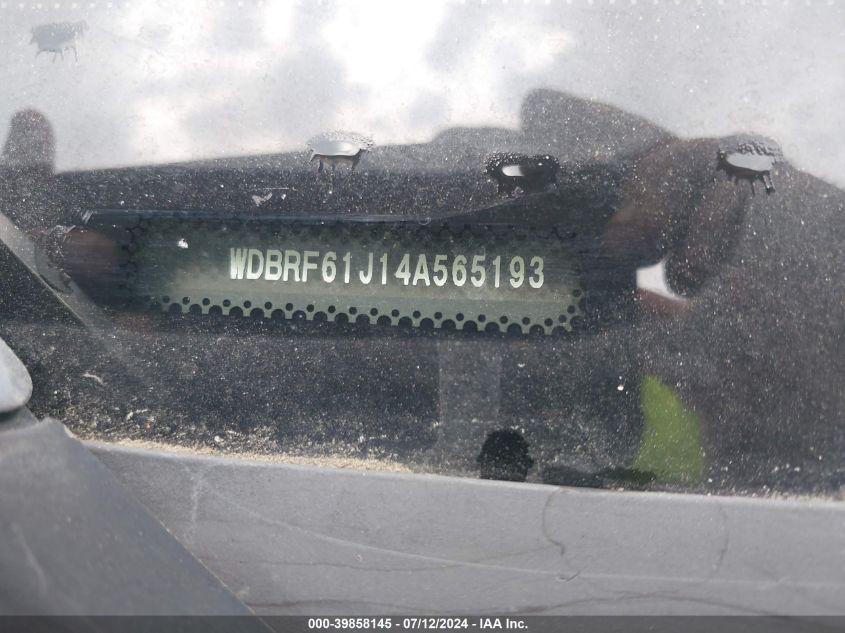 2004 Mercedes-Benz C 240 VIN: WDBRF61J14A565193 Lot: 39858145