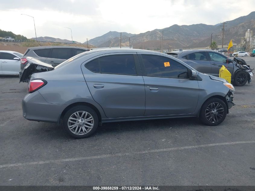 2023 Mitsubishi Mirage G4 Se VIN: ML32FVFJ5PHF00662 Lot: 39858259