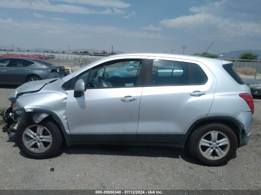 2019 Chevrolet Trax Ls VIN: 3GNCJKSB1KL192773 Lot: 39858340