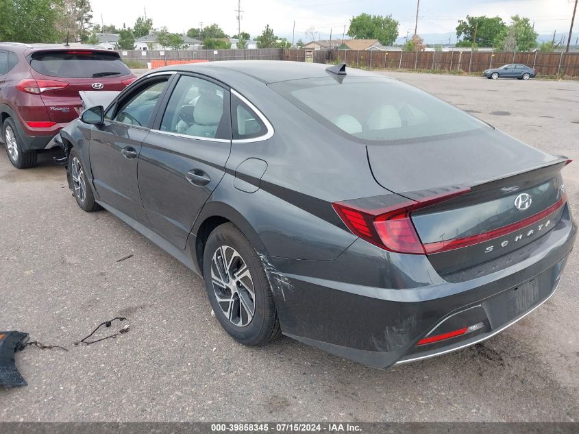 2023 Hyundai Sonata Hybrid Blue VIN: KMHL24JJXPA077965 Lot: 39858345