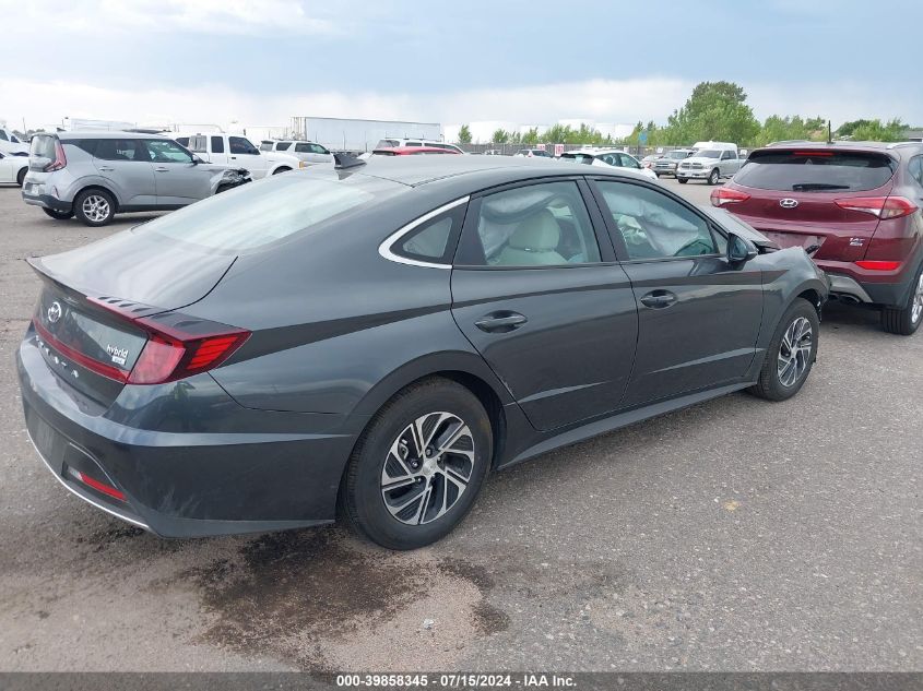 2023 Hyundai Sonata Hybrid Blue VIN: KMHL24JJXPA077965 Lot: 39858345