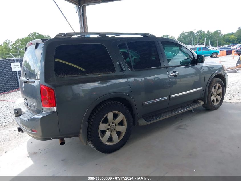 2010 Nissan Armada Titanium VIN: 5N1BA0ND4AN617743 Lot: 39858389