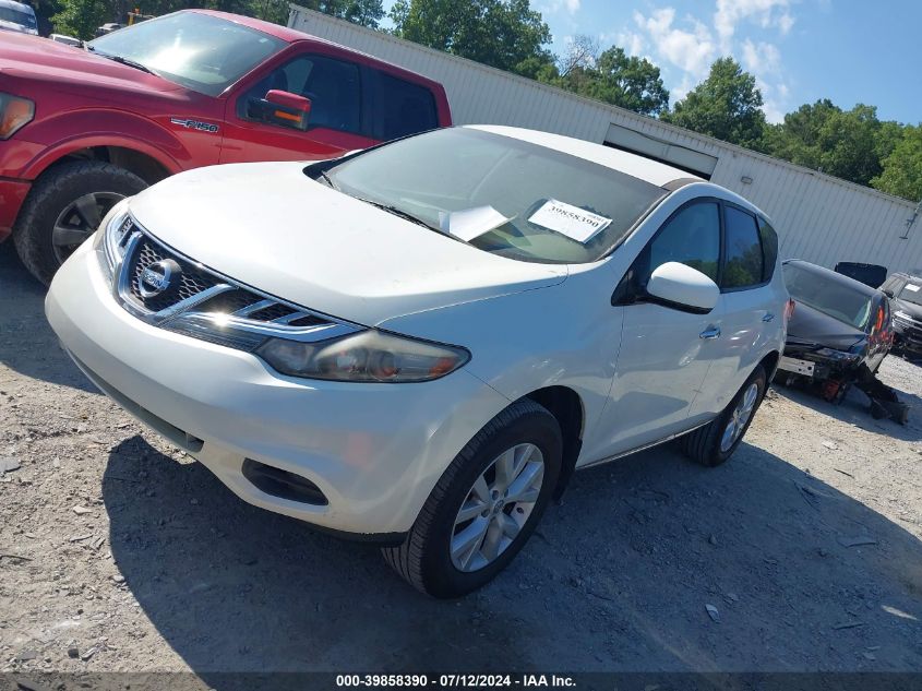 2012 Nissan Murano S/Sl/Le VIN: JN8AZ1MU7CW111454 Lot: 39858390