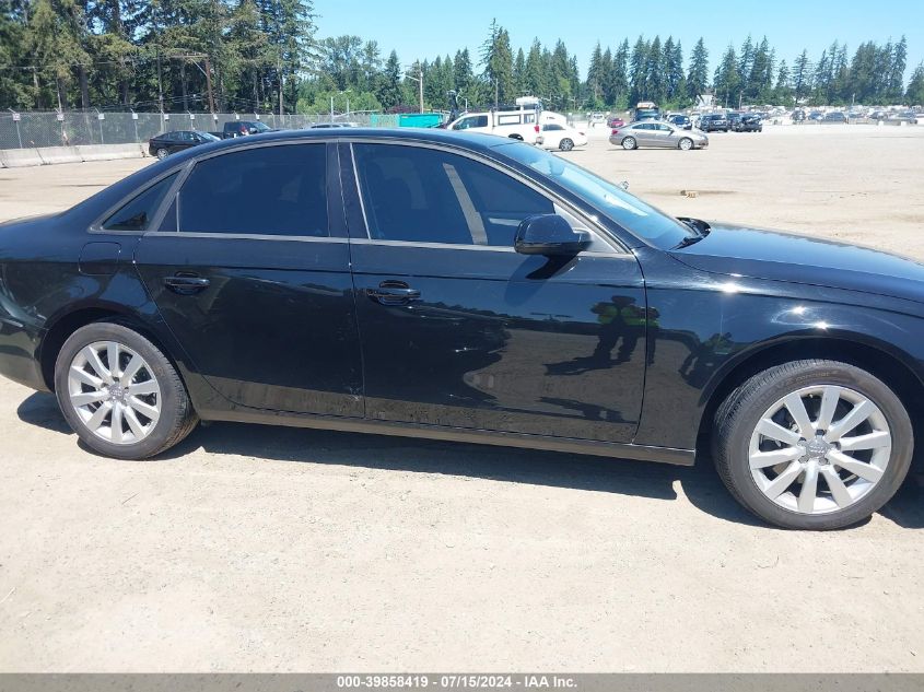 2012 Audi A4 2.0T Premium VIN: WAUBFAFL8CN012495 Lot: 39858419