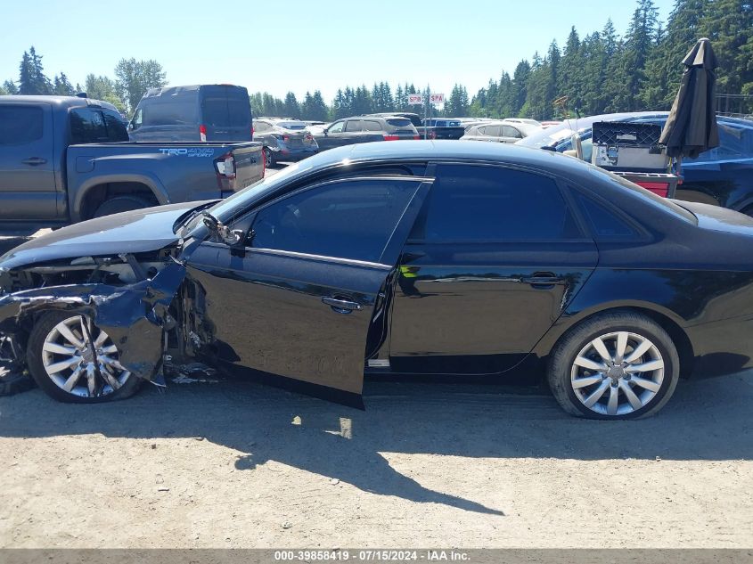2012 Audi A4 2.0T Premium VIN: WAUBFAFL8CN012495 Lot: 39858419