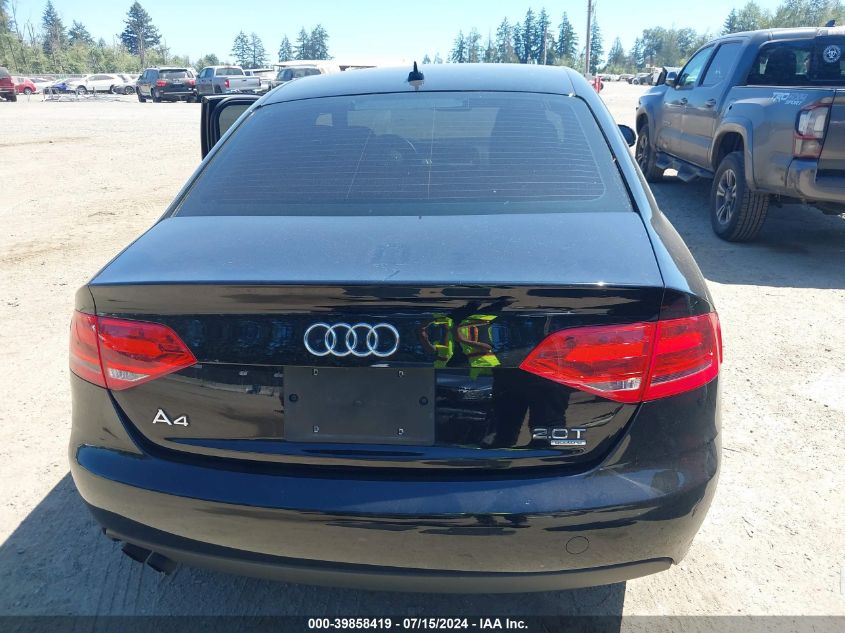 2012 Audi A4 2.0T Premium VIN: WAUBFAFL8CN012495 Lot: 39858419