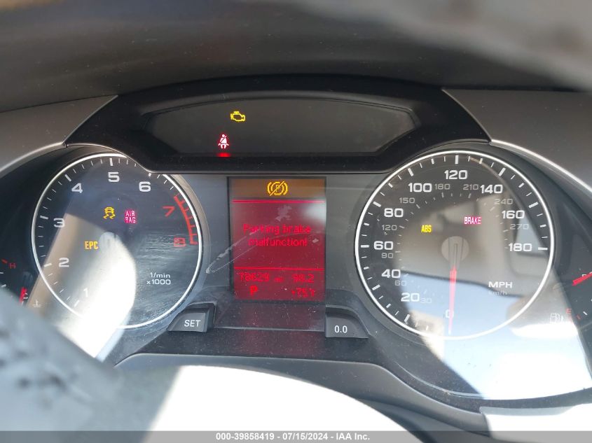 2012 Audi A4 2.0T Premium VIN: WAUBFAFL8CN012495 Lot: 39858419