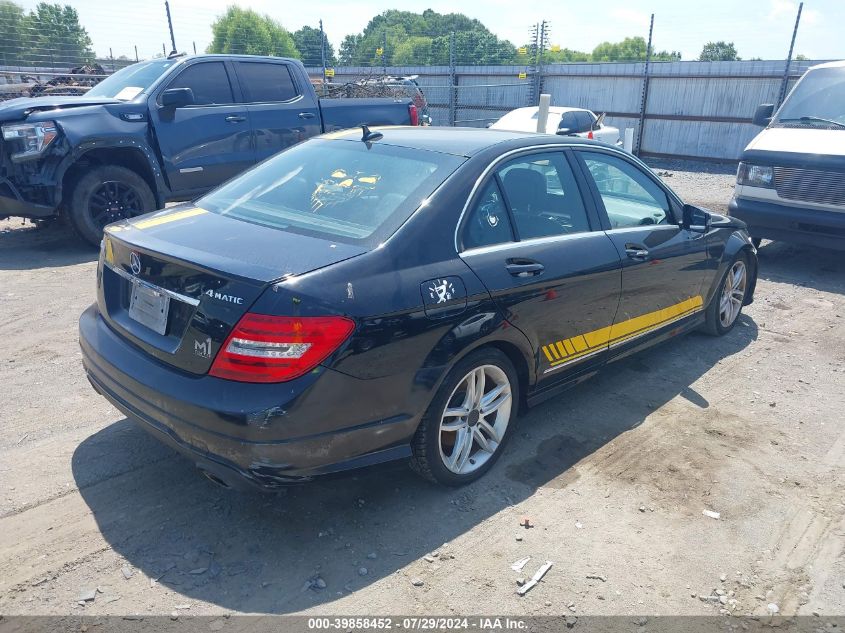 2012 Mercedes-Benz C 300 4Matic VIN: WDDGF8BB9CR217210 Lot: 39858452