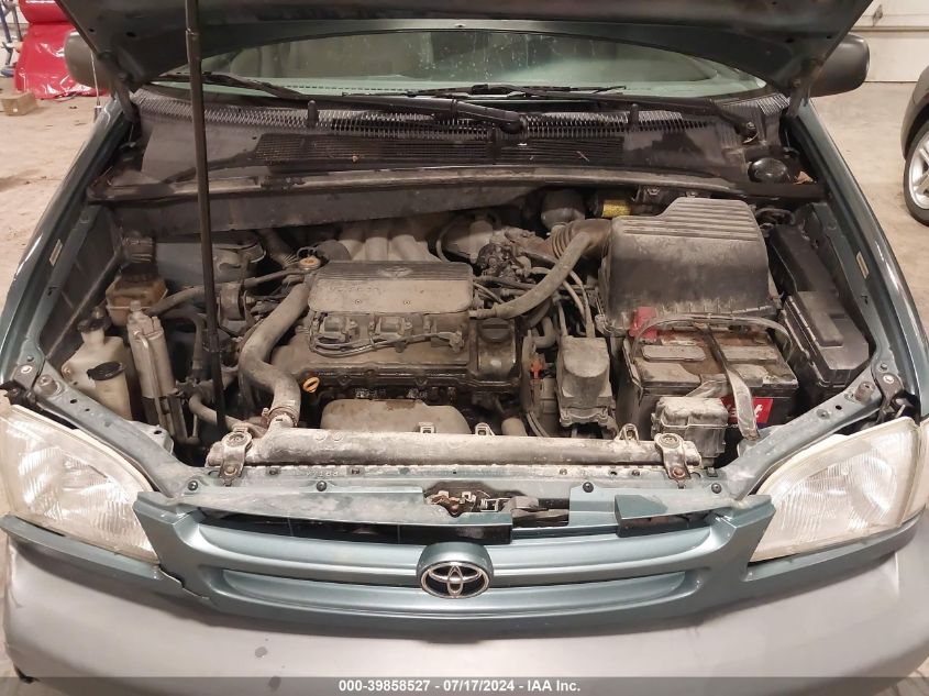 2000 Toyota Sienna Le VIN: 4T3ZF13C2YU297006 Lot: 39858527