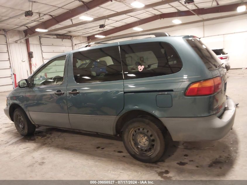 2000 Toyota Sienna Le VIN: 4T3ZF13C2YU297006 Lot: 39858527