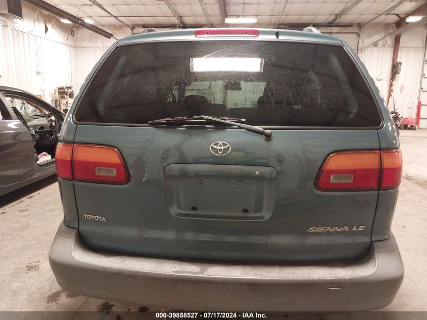 2000 Toyota Sienna Le VIN: 4T3ZF13C2YU297006 Lot: 39858527