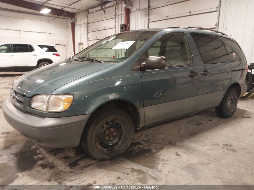 2000 Toyota Sienna Le VIN: 4T3ZF13C2YU297006 Lot: 39858527