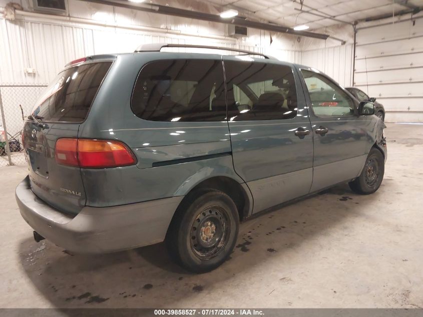 2000 Toyota Sienna Le VIN: 4T3ZF13C2YU297006 Lot: 39858527