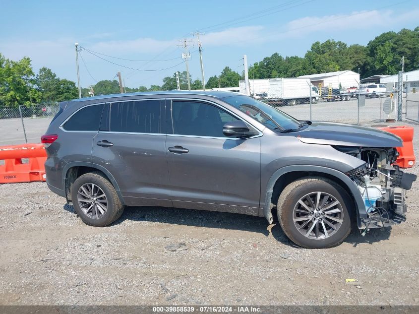 2018 Toyota Highlander Se/Xle VIN: 5TDJZRFH6JS878025 Lot: 39858539