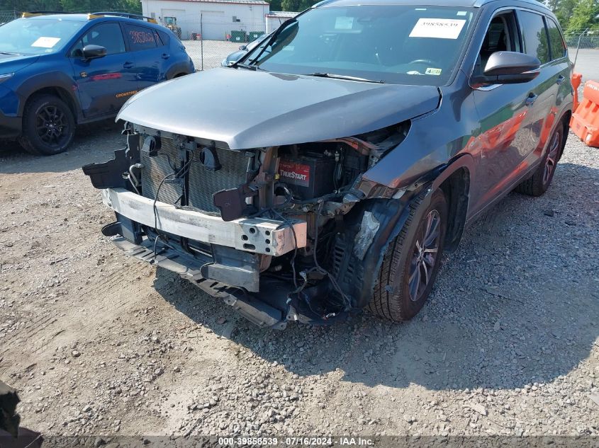 2018 Toyota Highlander Se/Xle VIN: 5TDJZRFH6JS878025 Lot: 39858539