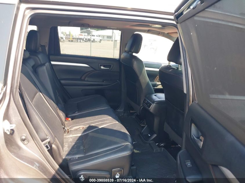 2018 Toyota Highlander Se/Xle VIN: 5TDJZRFH6JS878025 Lot: 39858539