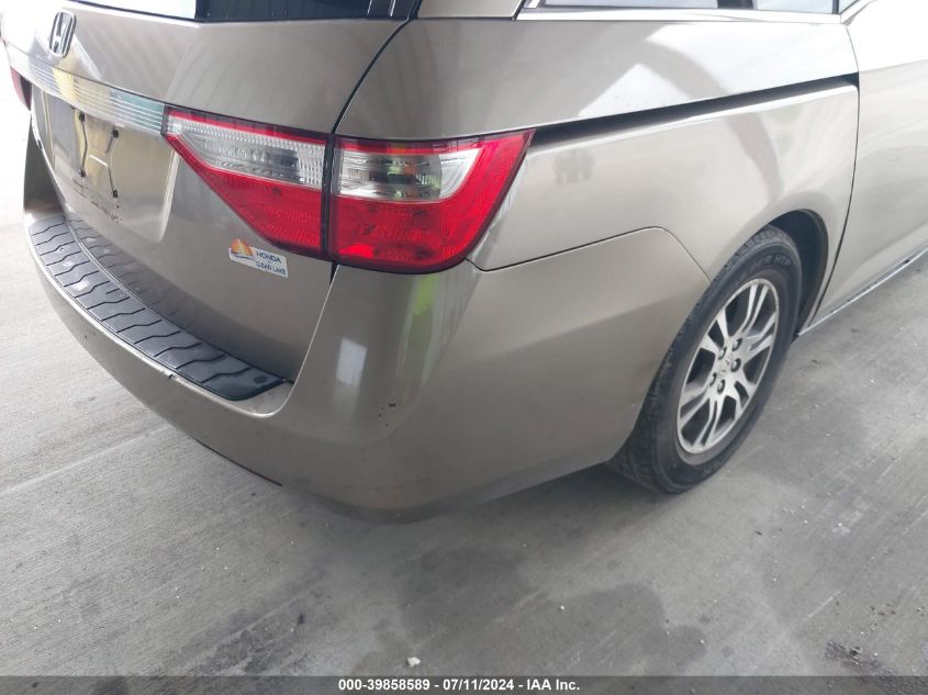 2011 Honda Odyssey Ex-L VIN: 5FNRL5H68BB042571 Lot: 39858589