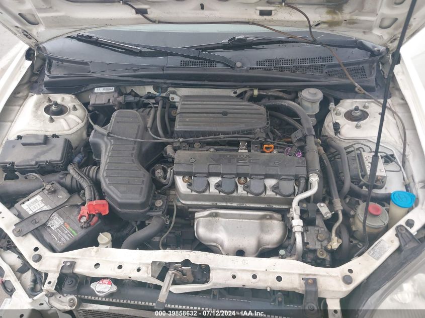 2003 Honda Civic Ex VIN: 1HGEM22983L038310 Lot: 39858632