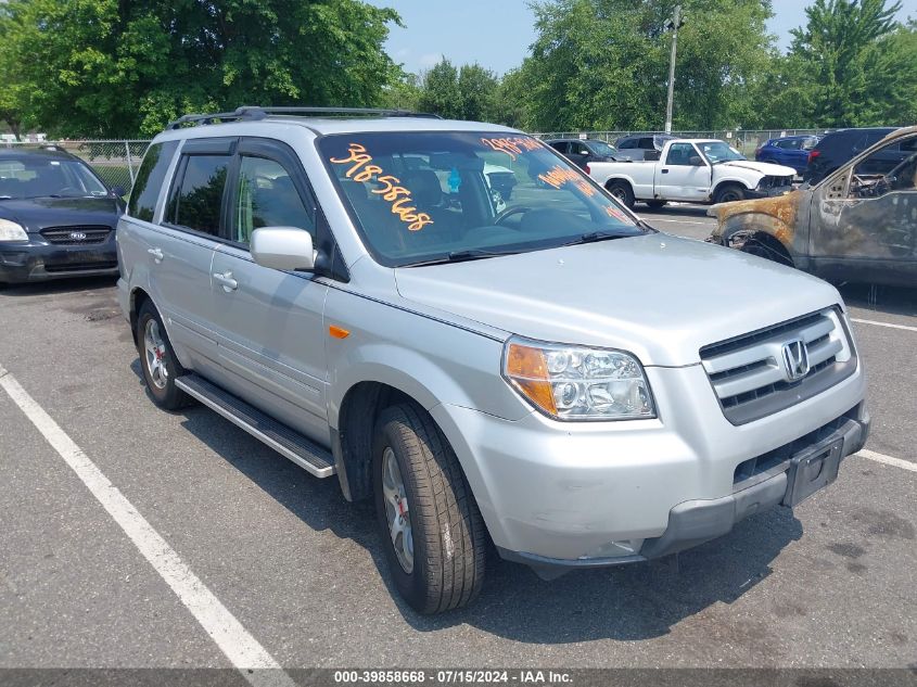 2008 Honda Pilot Ex-L VIN: 5FNYF18628B031487 Lot: 39858668