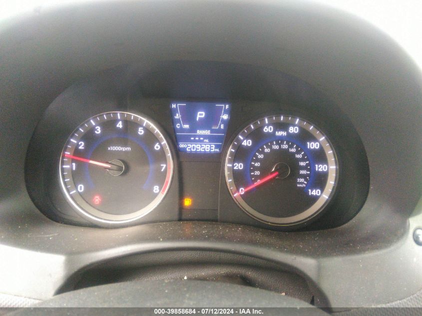 2013 Hyundai Accent Gs VIN: KMHCT5AE3DU118307 Lot: 39858684