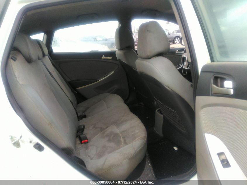 2013 Hyundai Accent Gs VIN: KMHCT5AE3DU118307 Lot: 39858684