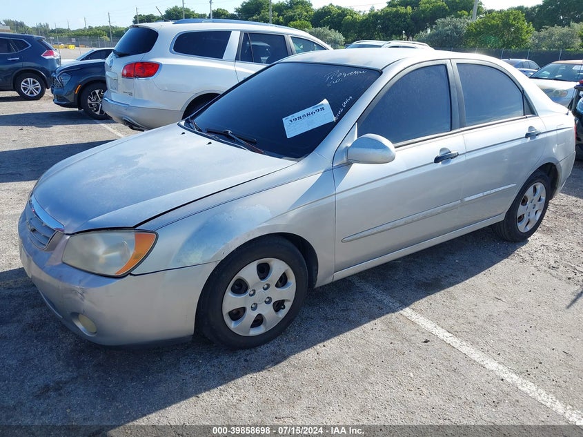2004 Kia Spectra Ex/Lx VIN: KNAFE121145040665 Lot: 39858698
