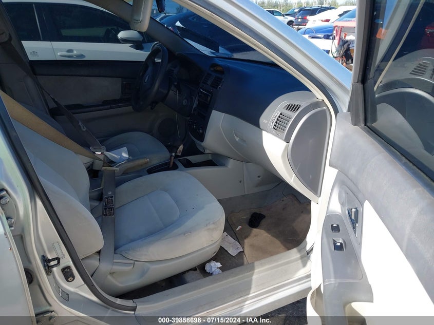 2004 Kia Spectra Ex/Lx VIN: KNAFE121145040665 Lot: 39858698