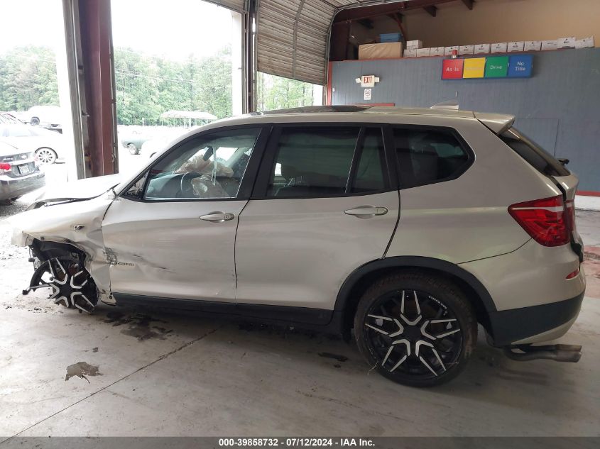2012 BMW X3 xDrive28I VIN: 5UXWX5C53CL728715 Lot: 39858732
