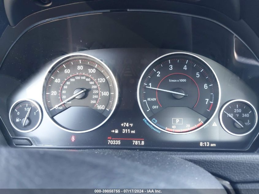 2017 BMW 330 Xi VIN: WBA8D9C31HA011867 Lot: 39858755