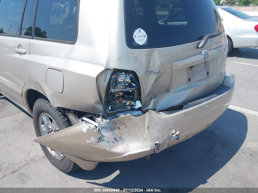 2005 Toyota Highlander V6 VIN: JTEDP21A850087262 Lot: 39858840