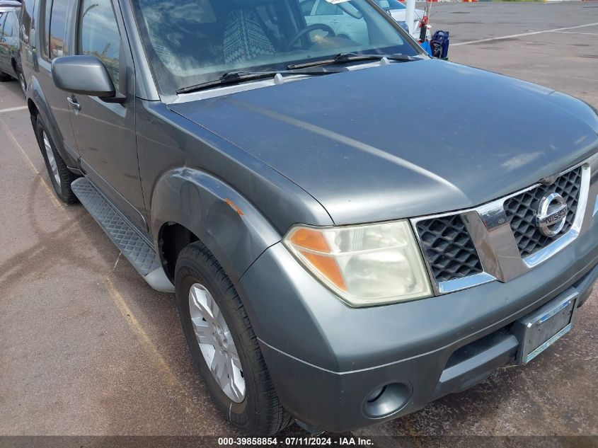 2005 Nissan Pathfinder Le VIN: 5N1AR18U55C758926 Lot: 39858854