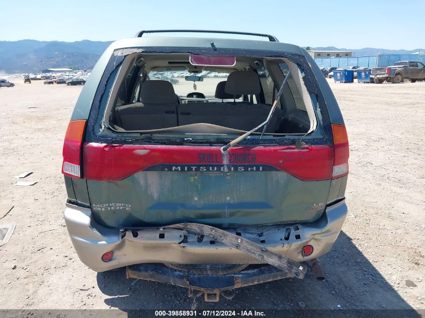 1998 Mitsubishi Montero Sport Ls VIN: JA4MT31P5WP013892 Lot: 39858931