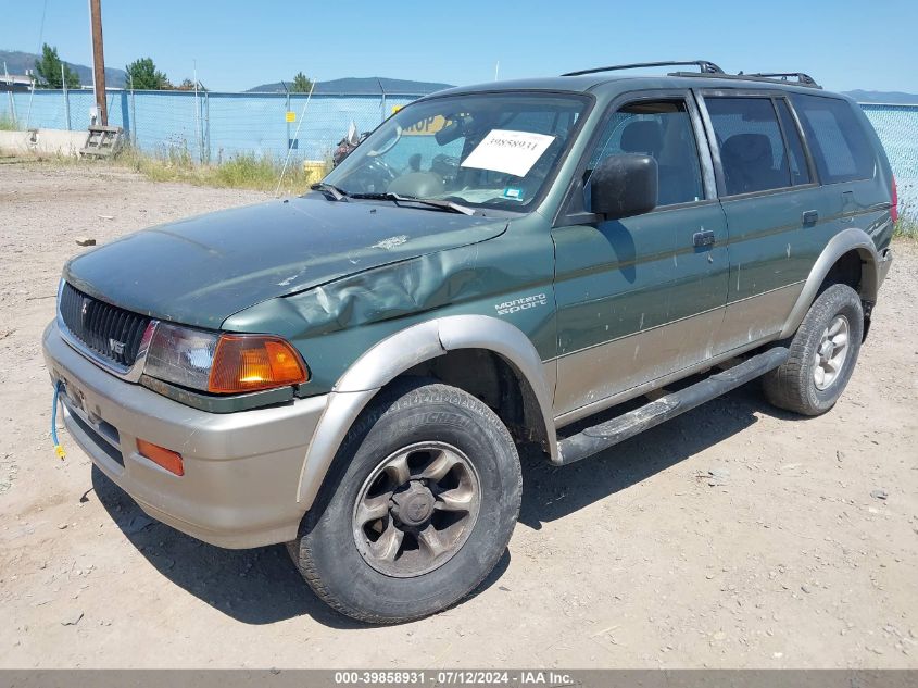 1998 Mitsubishi Montero Sport Ls VIN: JA4MT31P5WP013892 Lot: 39858931