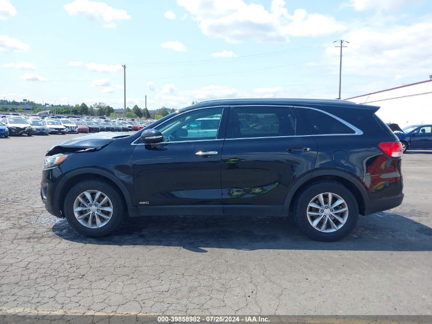 2017 Kia Sorento 2.4L Lx VIN: 5XYPGDA39HG278556 Lot: 39858982